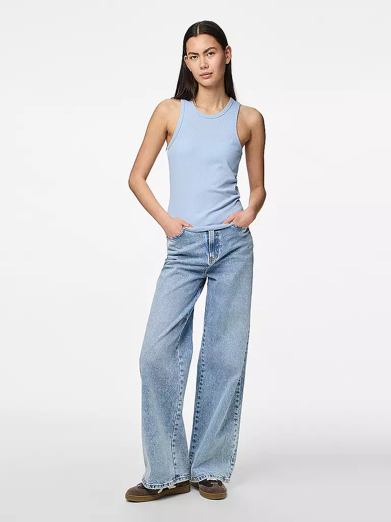 PIECES | Top PCRUKA | Azul claro