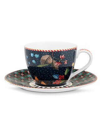 PIP STUDIO | Juego de 2 tazas de espresso con platillo BERRY BLUES 120ml Azul