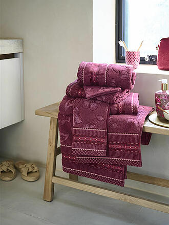 PIP STUDIO | Toalla JASMIN JACQUARD 55x100cm Rosa Oscuro