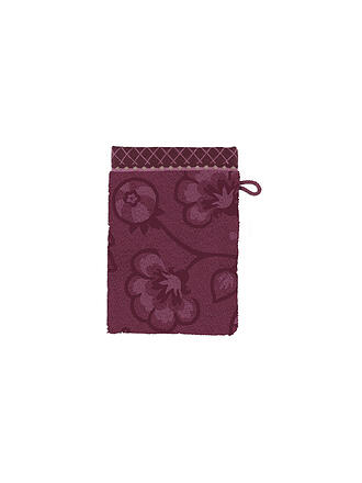 PIP STUDIO | Guante de baño JASMIN JACQUARD 16x22cm Rosa Oscuro