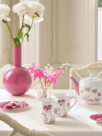 PIP STUDIO | Juego de 2 tazas grandes con asa de 350 ml JOLIE DOTS Oro/Rosa