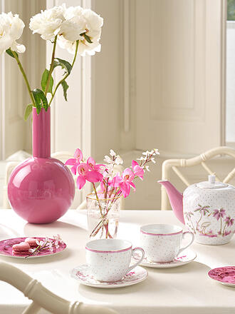 PIP STUDIO | Taza de capuchino con platillo, juego de 2, 120 ml JOLIE DOTS Oro/Rosa