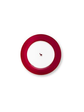 PIP STUDIO | Plato llano 26,5cm LOVE BIRDS Rojo Oscuro