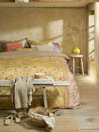 PIP STUDIO | Percal Ropa de cama BODHI FLOWER 70x90cm/140x200cm Yellow