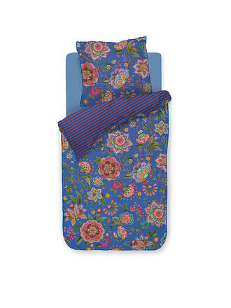PIP STUDIO | Percal Juego de cama BOMBAY BOLD 70x90cm/140x200cm Azul Oscuro