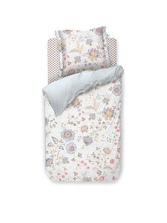 PIP STUDIO | Percal Juego de cama MUMBAI MORNING 70x90cm/140x200cm Light Blue