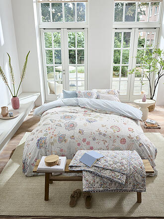 PIP STUDIO | Percal Juego de cama MUMBAI MORNING 70x90cm/140x200cm Light Blue