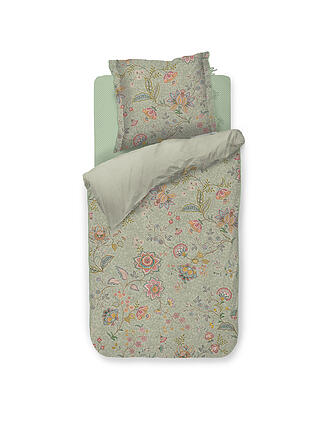 PIP STUDIO | Percal Ropa de Cama MUMBAI MORNING 70x90cm/140x200cm Verde Claro