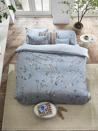 PIP STUDIO | Percal Ropa de cama BAMBOO BLOSSOM 70x90cm/140x200cm Light Blue