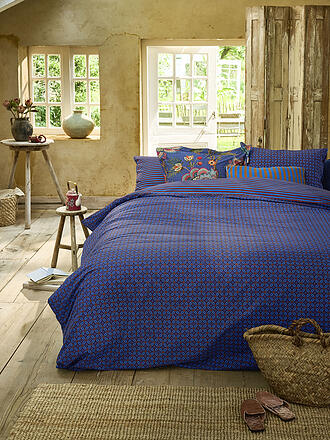 PIP STUDIO | Percal Ropa de cama ALVIDA 70x90cm/140x200cm Azul Oscuro