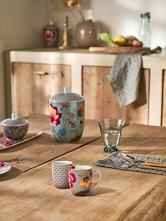 PIP STUDIO | Juego de 2 tazas con asa de 145 ml Small BLOOMING TALES Fantasy Khaki