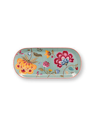 PIP STUDIO | Plato grande 33x15,5cm BLOOMING TALES Fantasy Blue