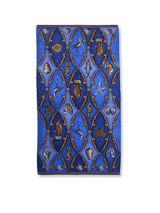 PIP STUDIO | Toalla de playa de terciopelo LITTLE SEA 100x180cm Azul