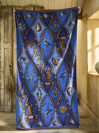 PIP STUDIO | Toalla de playa de terciopelo LITTLE SEA 100x180cm Azul