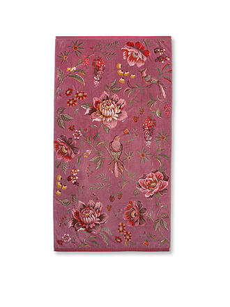 PIP STUDIO | Toalla de playa de terciopelo SECRET GARDEN 100x180cm Rosa