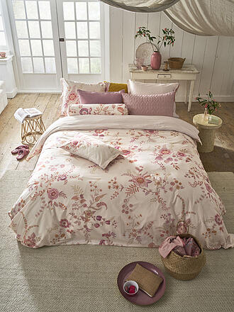PIP STUDIO | Ropa de cama de percal EVERBLOMM 70x90cm/140x200cm Rosa claro