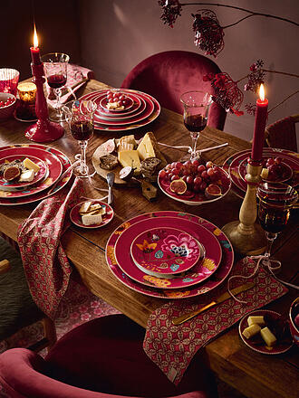 PIP STUDIO | Plato de postre BLOOMING TALES 17cm Fantasy Darkred