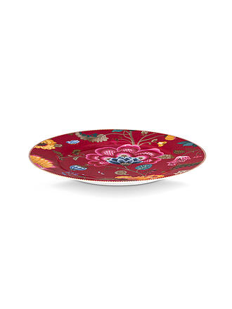 PIP STUDIO | Plato base BLOOMING TALES 32cm Fantasy Rojo Oscuro