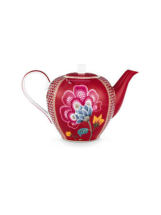 PIP STUDIO | Tetera BLOOMING TALES 1600ml Fantasy Rojo Oscuro