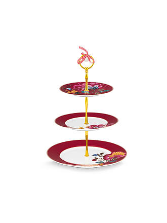 PIP STUDIO | Etagere de 3 pisos BLOOMING TALES 21cm Fantasy Darkred
