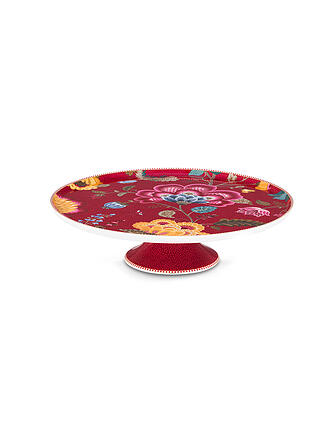 PIP STUDIO | Plato con pie BLOOMING TALES 30,5cm Fantasy Darkred
