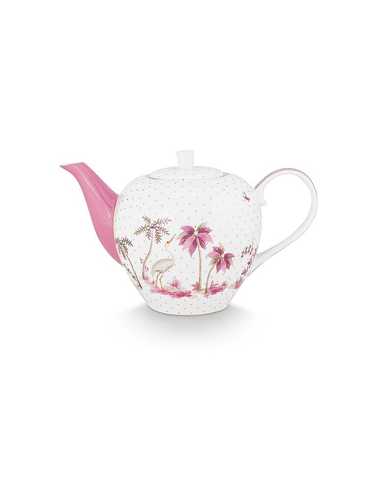 Teekanne Large 1,6l JOLIE DOTS Oro/Rosa blanco