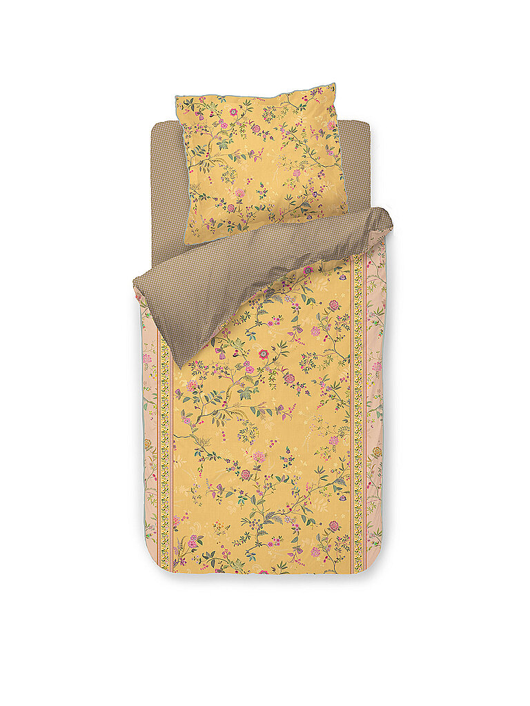 Percal Ropa de cama BODHI FLOWER 70x90cm/140x200cm Yellow amarillo