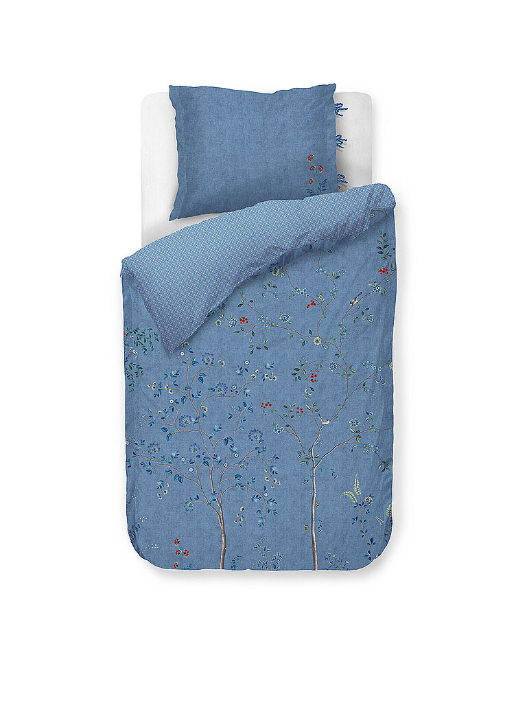 Ropa de cama de percal DESI GARDEN 70x90cm/140x200cm Azul azul