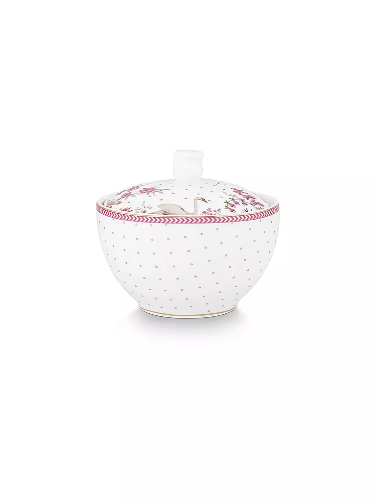 PIP STUDIO | Azucarero 300ml JOLIE DOTS Oro/Rosa | weiss