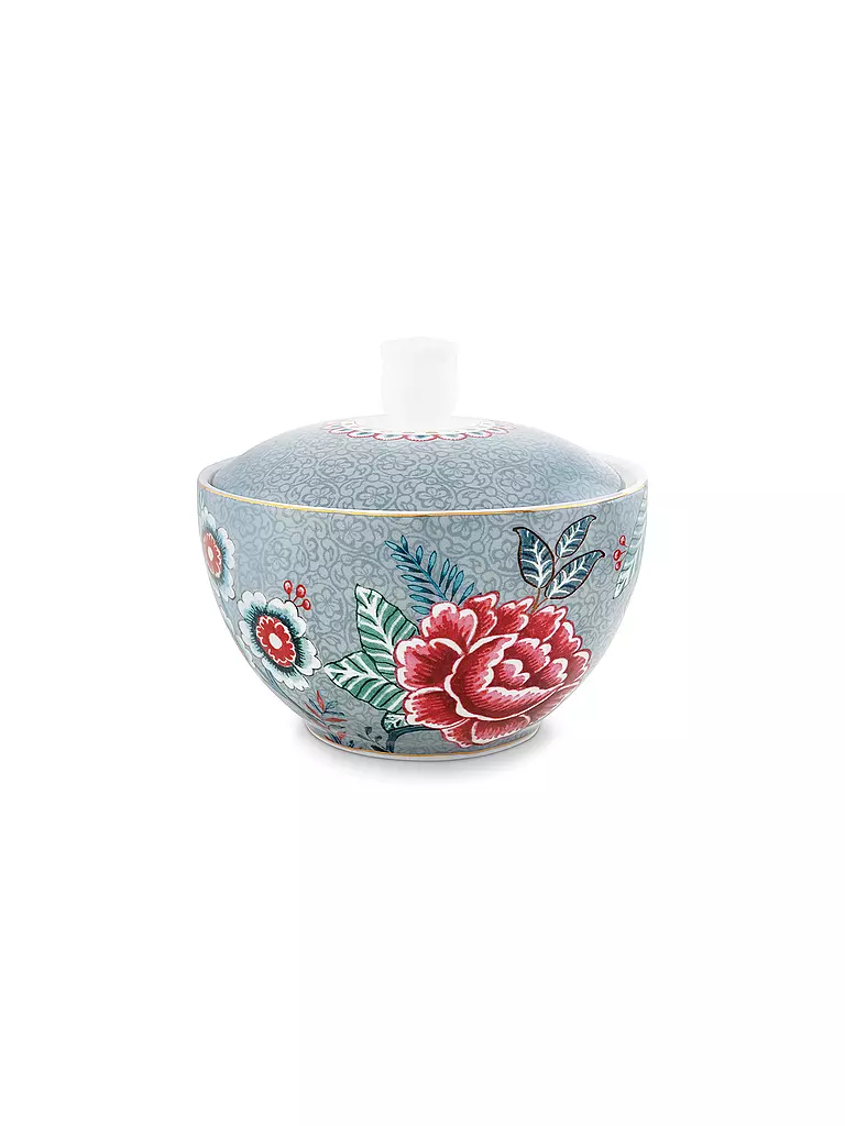 PIP STUDIO | Azucarero pequeño 300ml FLOWER FESTIVAL Light Blue | Azul claro