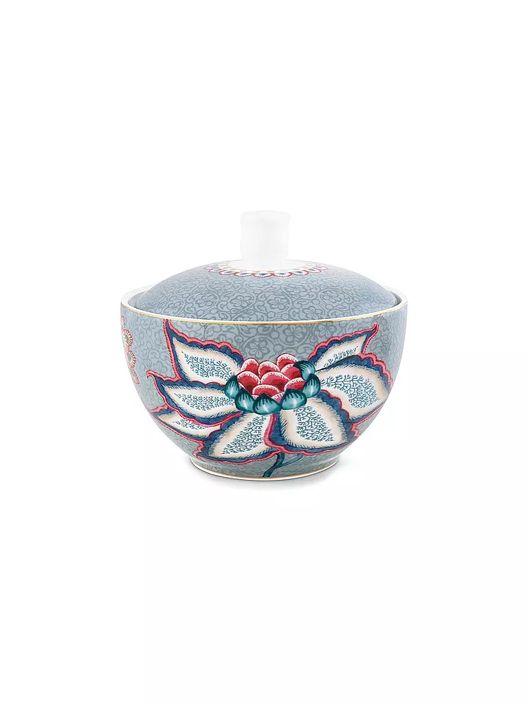 PIP STUDIO | Azucarero pequeño 300ml FLOWER FESTIVAL Light Blue | Azul claro