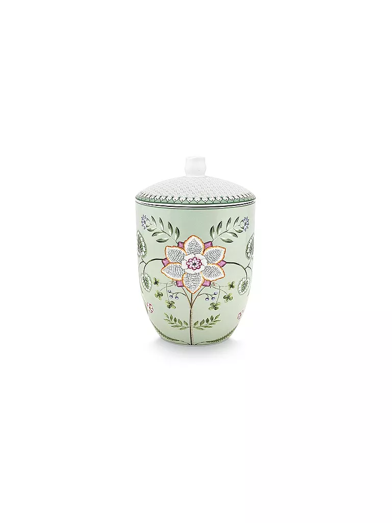 PIP STUDIO | Bote con tapa LILY & LOTUS 1,5l Verde claro | 
