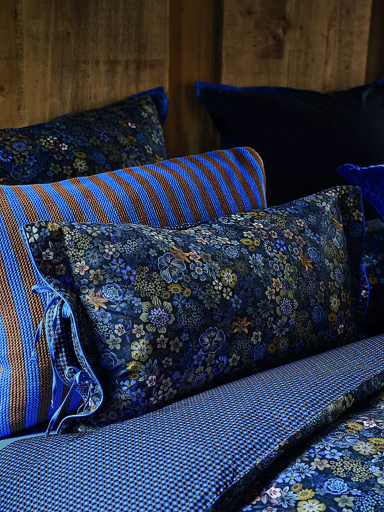PIP STUDIO | Cojín relleno TUTTI I FIORI 35x60cm Azul Oscuro | Azul oscuro