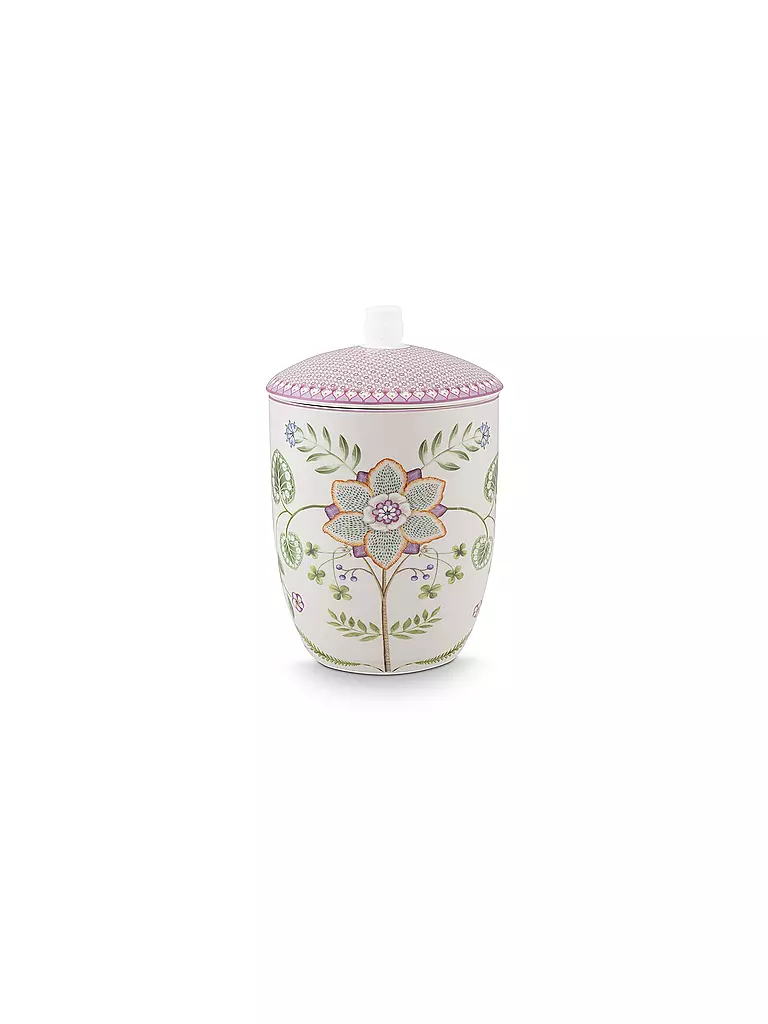 PIP STUDIO | Dosis con tapa LILY & LOTUS 1,5l Blanco hueso | Lila