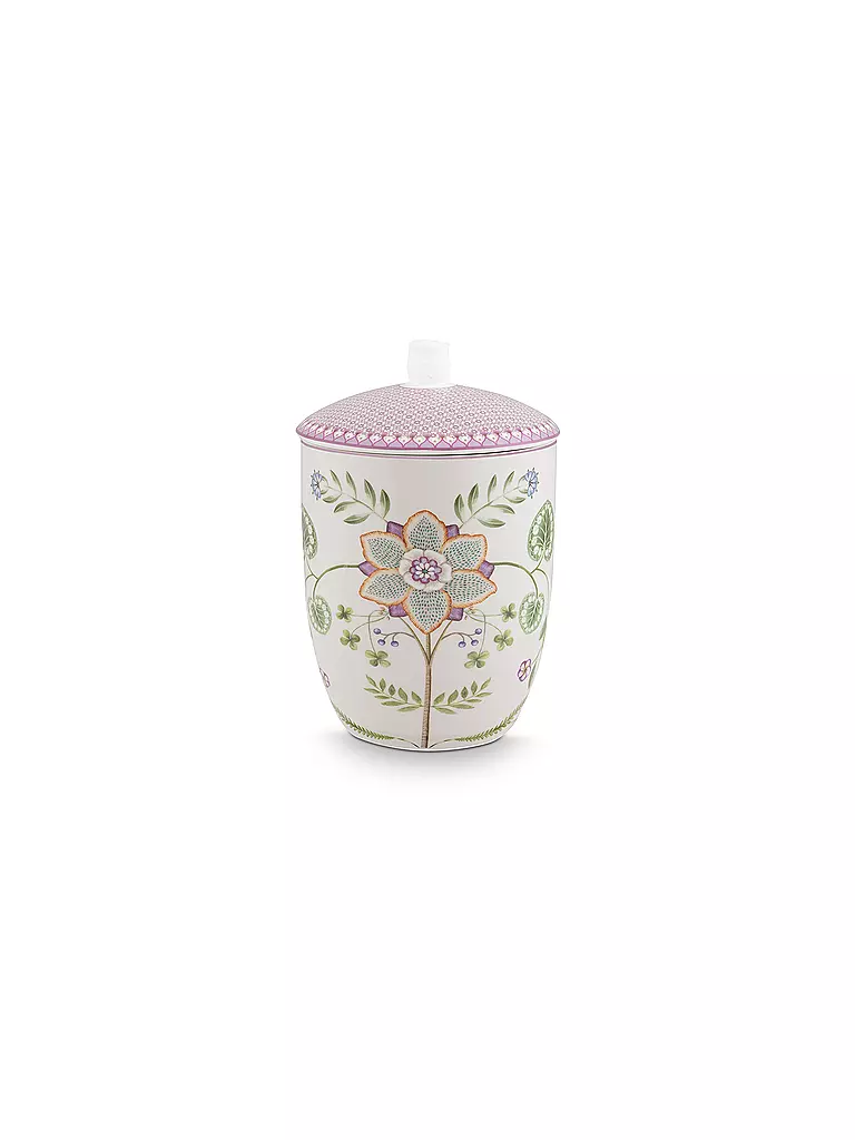 PIP STUDIO | Dosis con tapa LILY & LOTUS 1,5l Blanco hueso | Lila