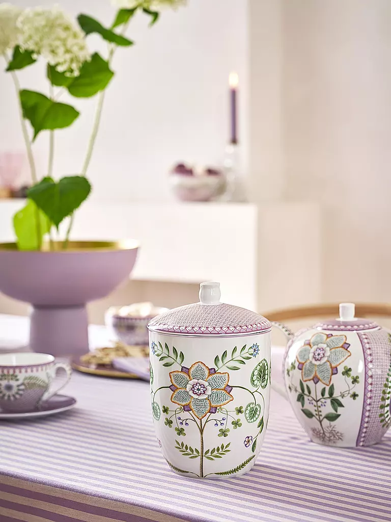 PIP STUDIO | Dosis con tapa LILY & LOTUS 1,5l Blanco hueso | 