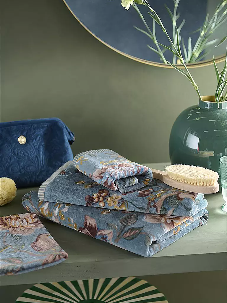 PIP STUDIO | Guante de baño 16x22cm SECRET GARDEN Blue | Azul claro