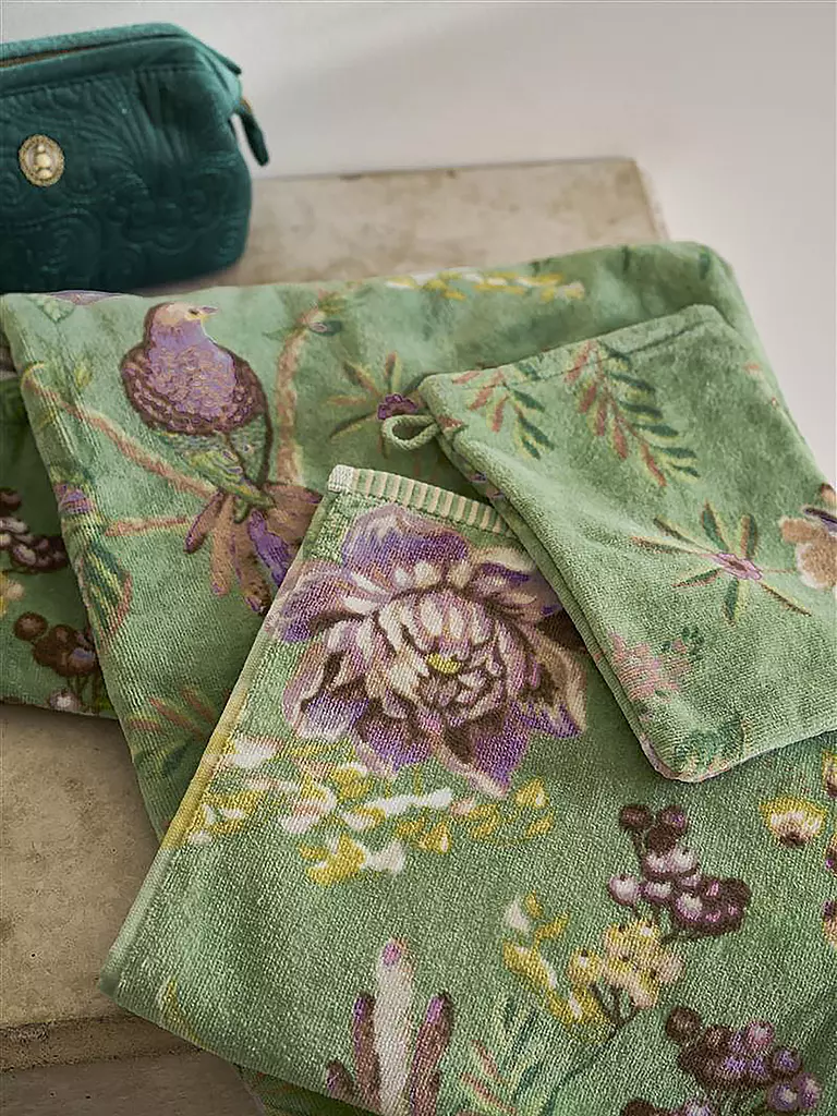 PIP STUDIO | Guante de baño 16x22cm SECRET GARDEN Verde | 