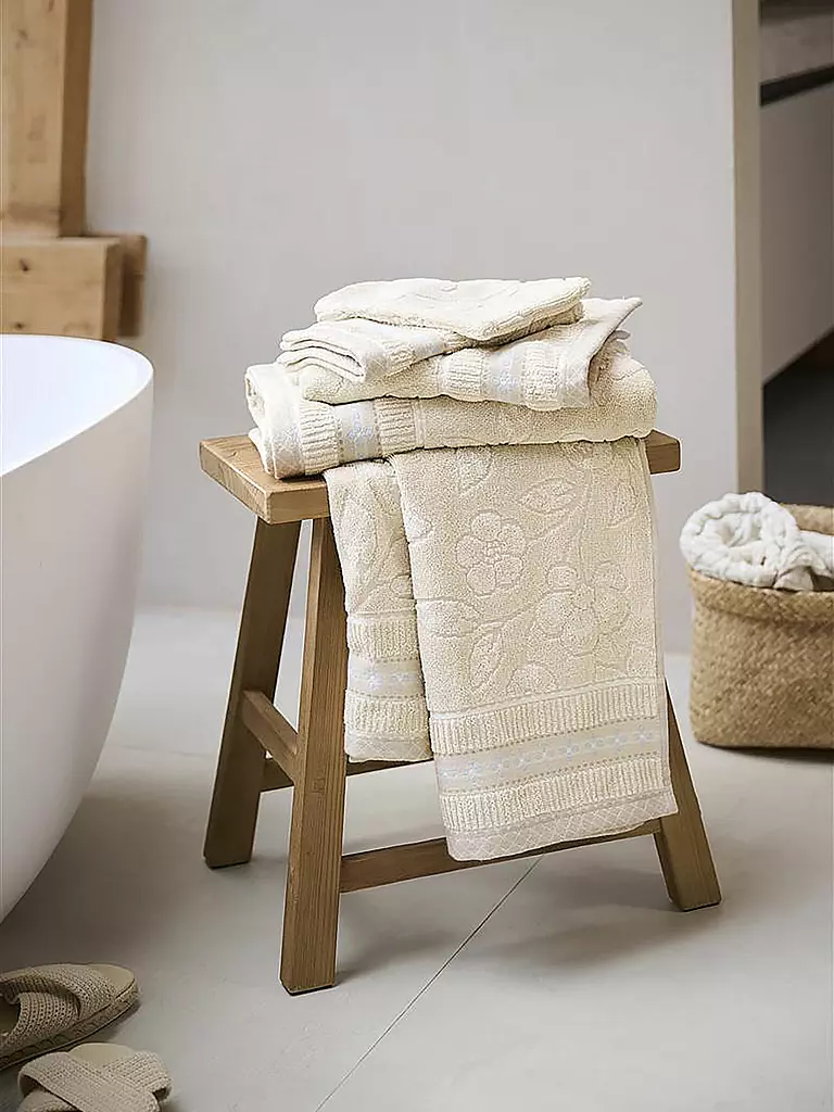 PIP STUDIO | Guante de baño JASMIN JACQUARD 16x22cm Arena | Beige
