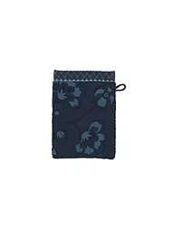 PIP STUDIO | Guante de baño JASMIN JACQUARD 16x22cm Arena | Azul oscuro