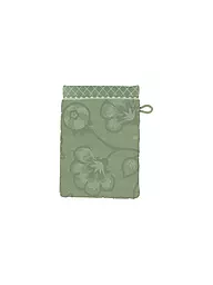 PIP STUDIO | Guante de baño JASMIN JACQUARD 16x22cm Arena | Verde