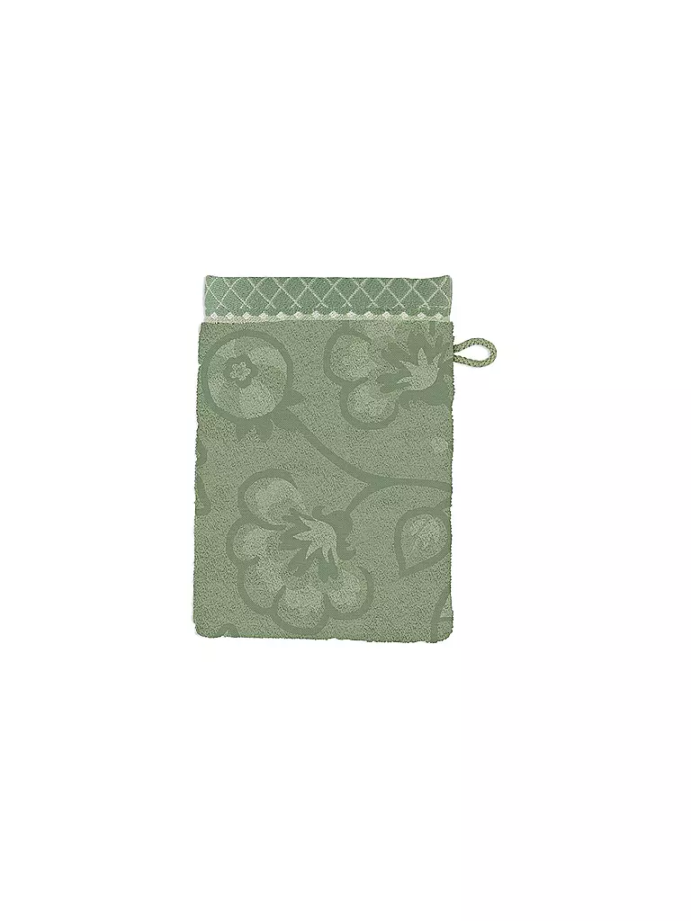 PIP STUDIO | Guante de baño JASMIN JACQUARD 16x22cm Verde | Verde