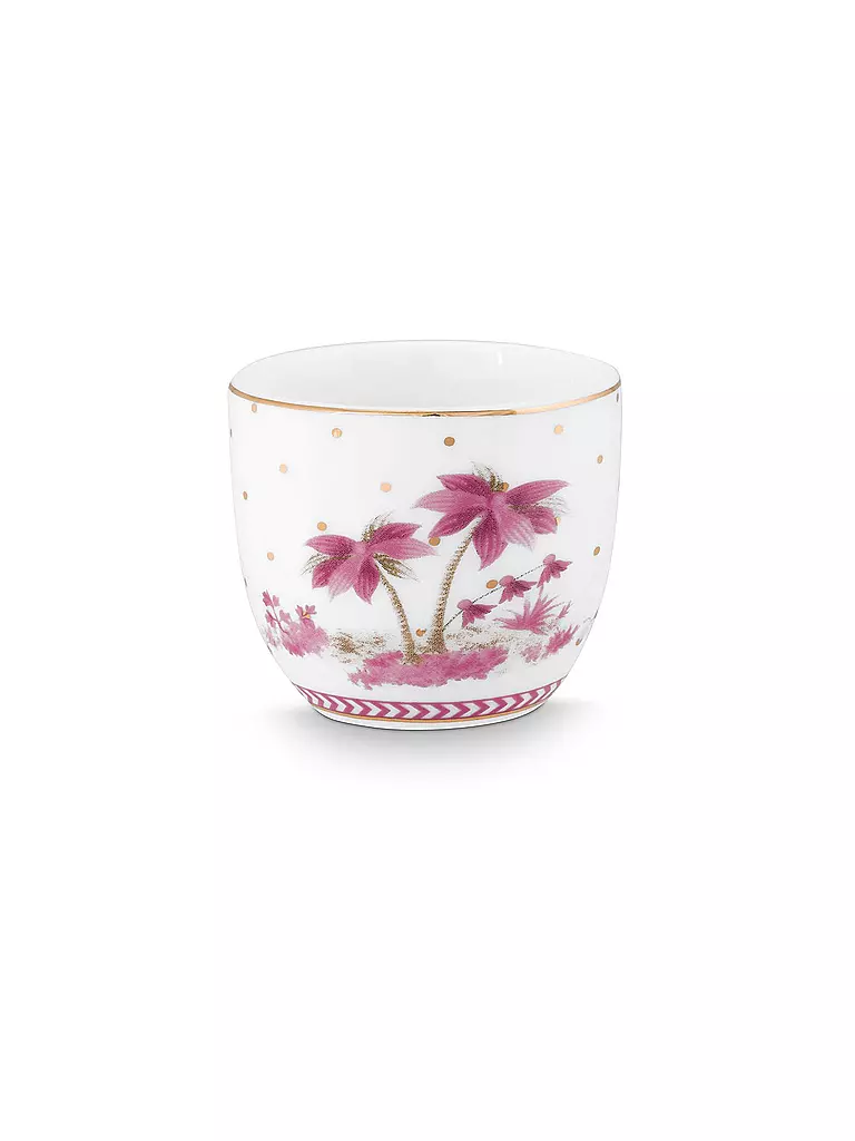 PIP STUDIO | Huevera 5cm JOLIE DOTS Oro/Rosa | Blanco