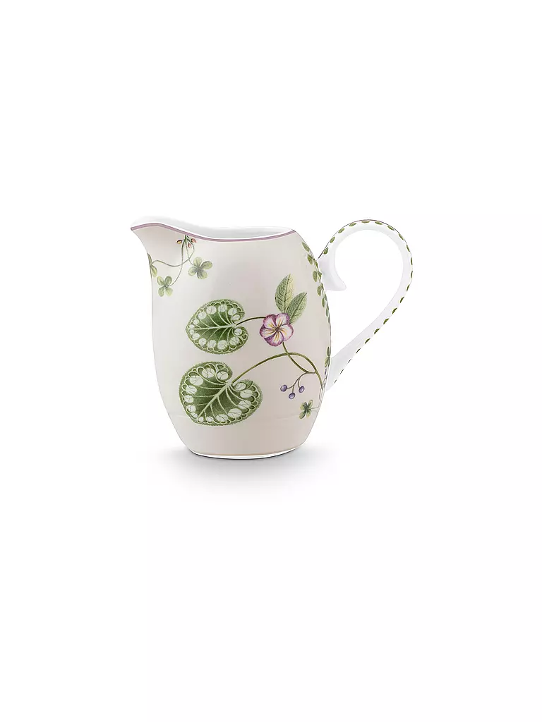 PIP STUDIO | Jarra de leche LILY & LOTUS 250ml Blanco hueso | lila