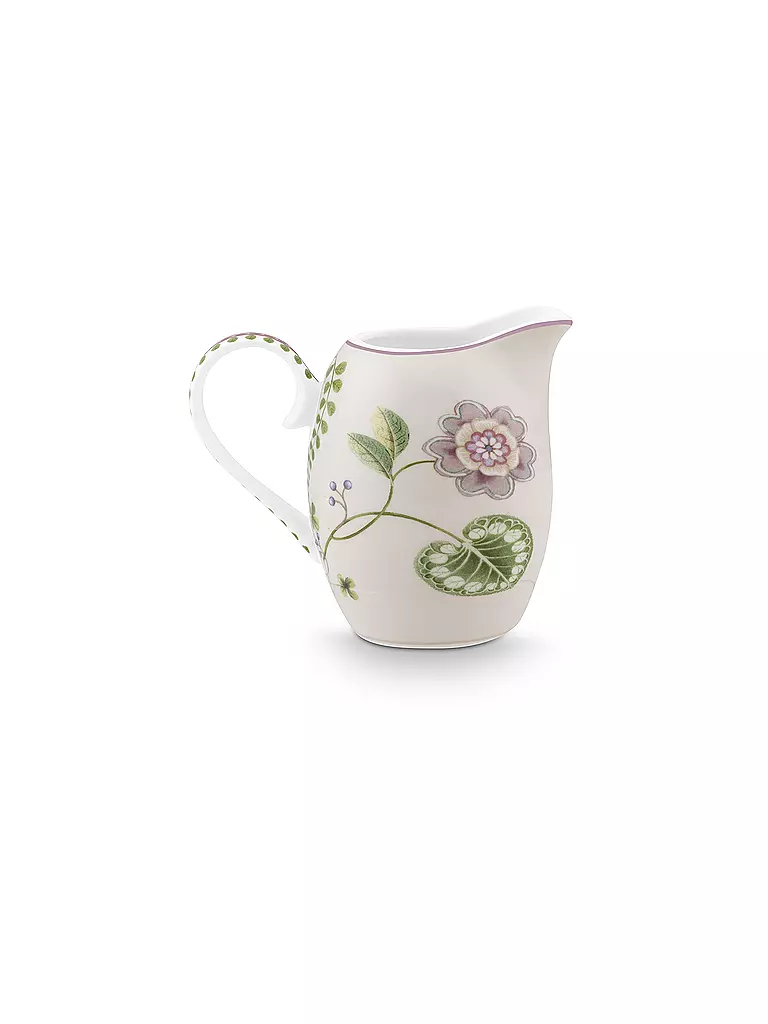 PIP STUDIO | Jarra de leche LILY & LOTUS 250ml Blanco hueso | lila