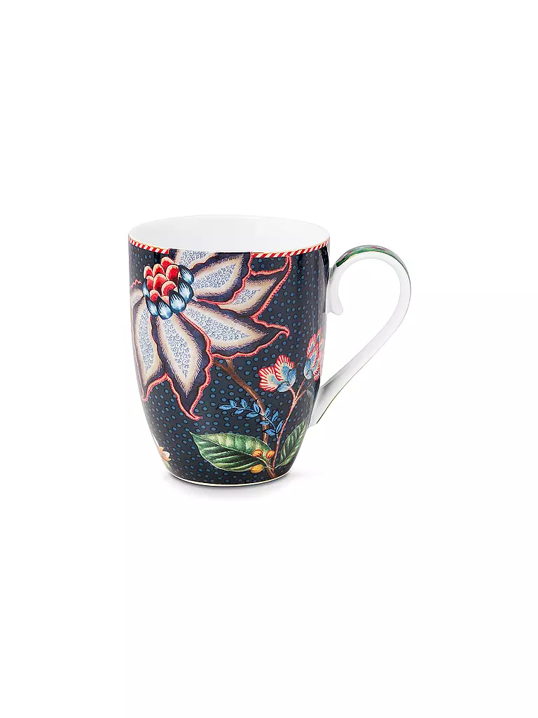 PIP STUDIO | Juego de 2 tazas con asa BERRY BLUES 350ml Large Blue | Azul oscuro