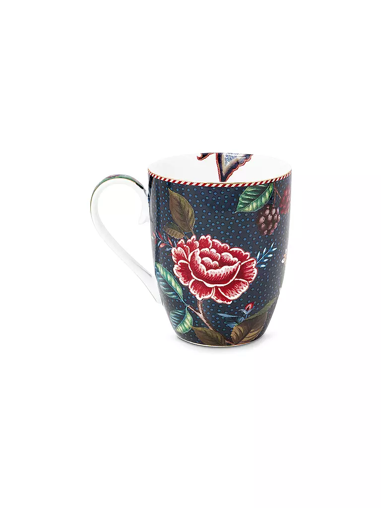 PIP STUDIO | Juego de 2 tazas con asa BERRY BLUES 350ml Large Blue | Azul oscuro