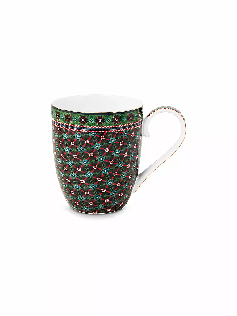 PIP STUDIO | Juego de 2 tazas con asa BERRY BLUES 450ml Large Blue | Azul oscuro