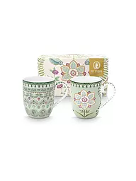 PIP STUDIO | Juego de 2 tazas con asa Small LILY & LOTUS 145ml Light Green | Verde claro