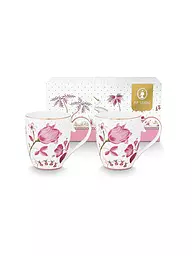 PIP STUDIO | Juego de 2 tazas con asa XLarge de 450 ml JOLIE Tulip Pink | Rosa